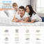 Protège-matelas matelassé et imperméable en polyester matelassé jusqu'à 16 pouces de profondeur-2029125522-2029125533