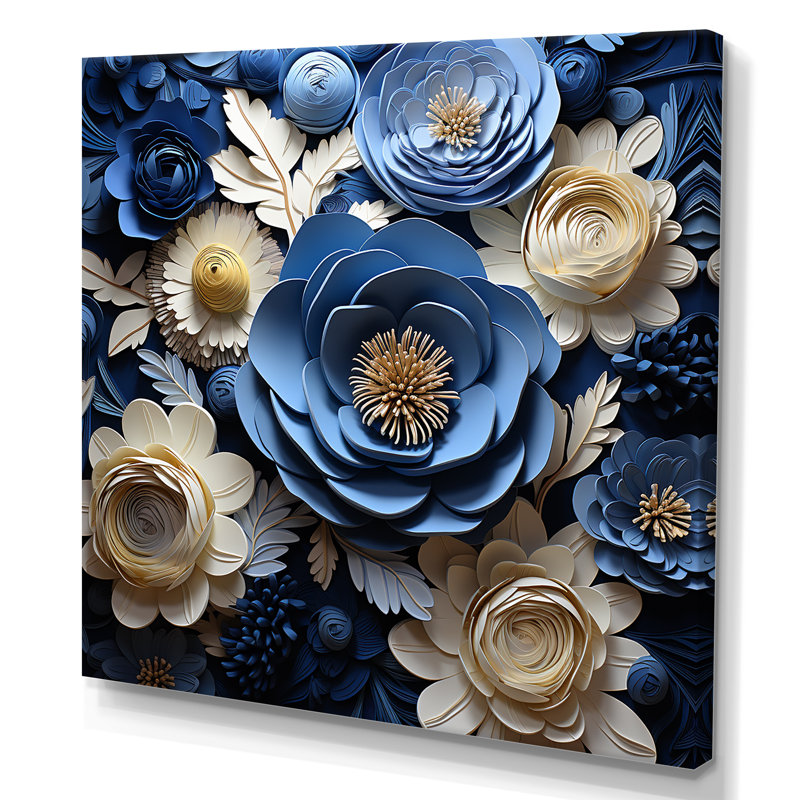 Ranunculus Bouquet IV sur toile, H 24 po x l 24 po x P 1 po, Toile tendue