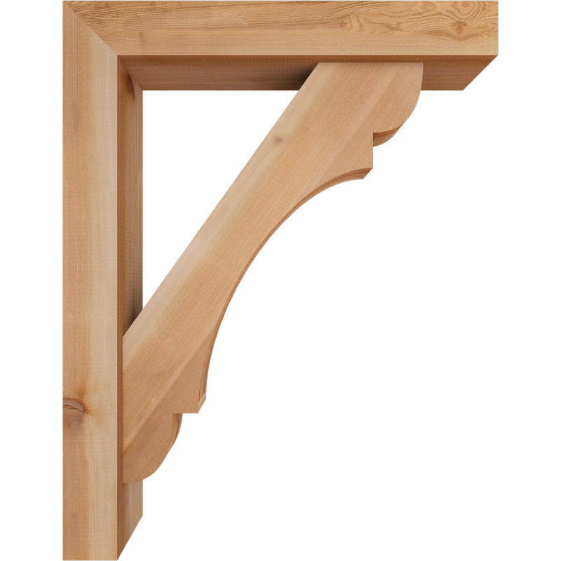 Support de bloc olympique avec entretoise décalée, 36 x 28, Cèdre rouge occidental de l 5 1/2 po (lisse)