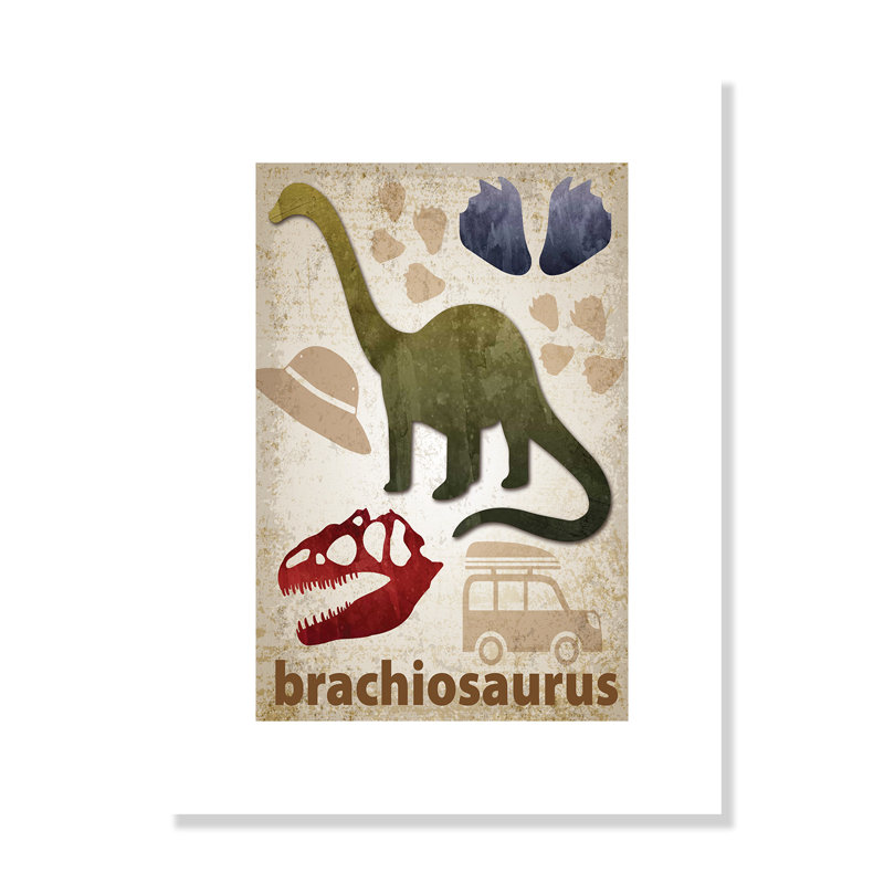 Adhésif décoratif dinosaures-03 ', H 16 po x l 12 po x P 1 po, Papier