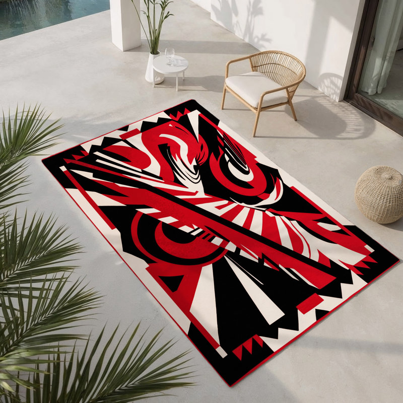 Tapis intérieur et extérieur Velvet Blaze, Rectangle 1 pi 6 po x 2 pi 6 po