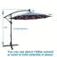 Parasol lumineux à énergie solaire à DEL-588051243