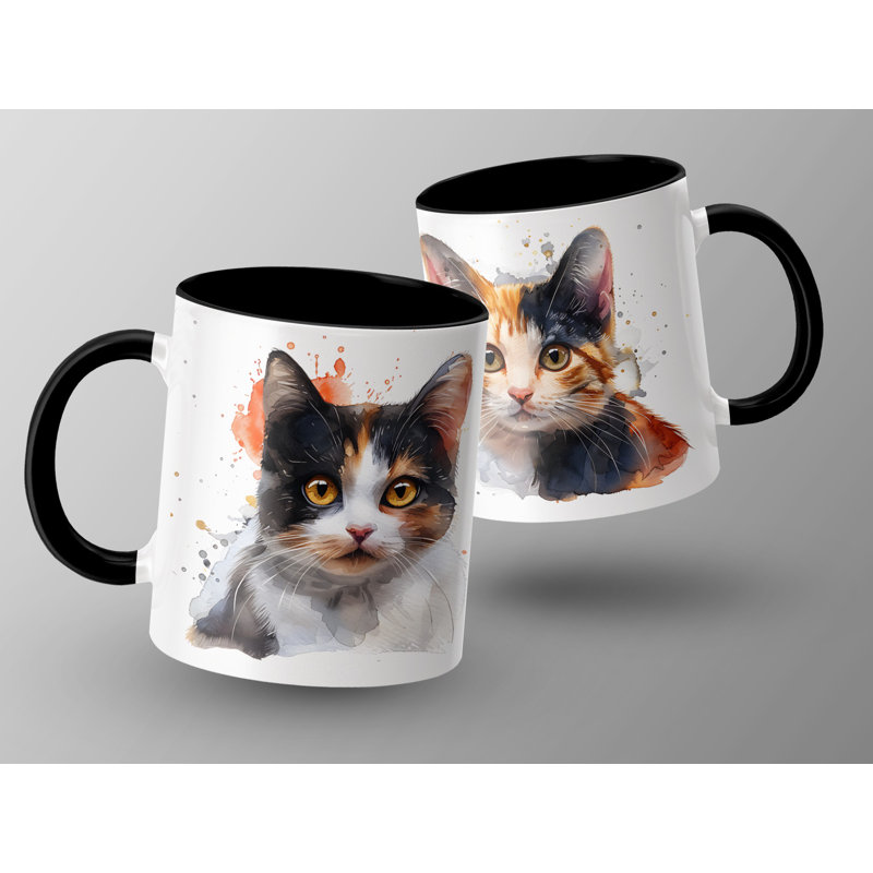 Ceramic Coffee Mug, Black, 2