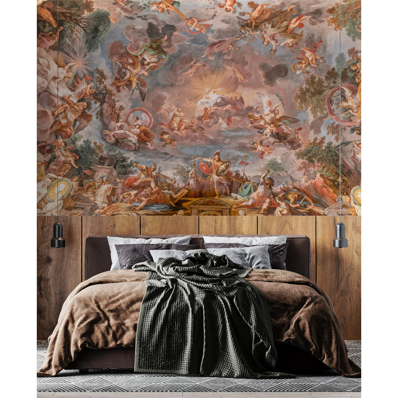 Papier peint Rome, papier peint Renaissance, L 37,92 po x l 57 po