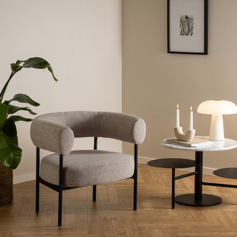 Dartez Upholstered Cotton Blend Armchair