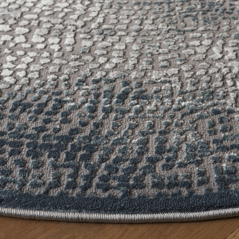 Tapis abstrait Bobak Performance, Rond 6 pi 7 po