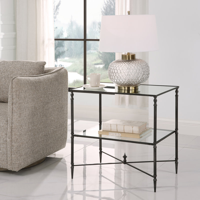 Allenhurst Glass End Table