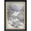 Rustic Countryside Winter Snow Countryside Cottage, impression sur papier-91356503-91356502