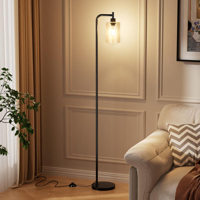 Kaukauna 64.61'' Black Traditional Floor Lamp