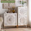 Retro White Solid Wood Sideboard