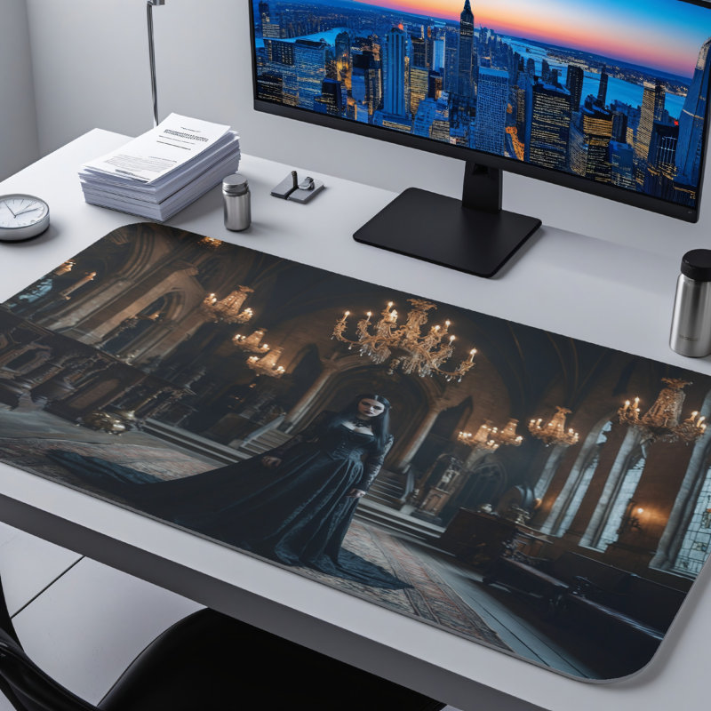 Polyester Desk Pad, 31.5x15.5