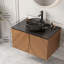 Meuble-lavabo mural simple 29,92 po avec plateau en marbre-2021229342