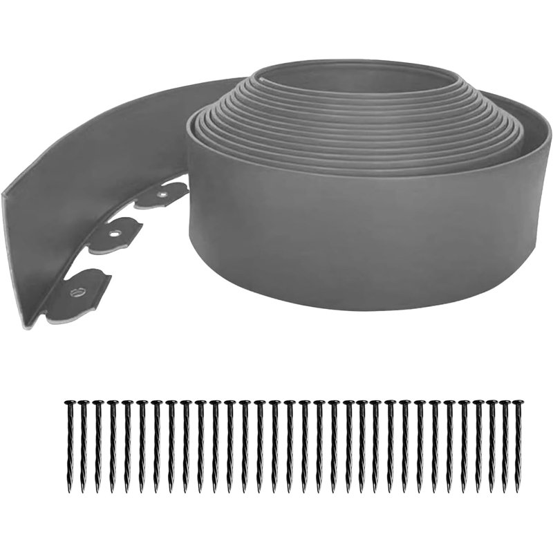 10cm H x 1000cm W Polyethylene Plastic Lawn Edging