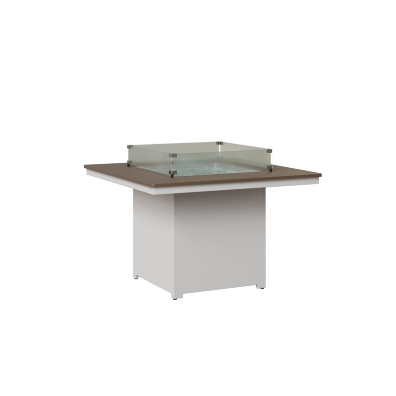  Table de salle à manger Numa Marine, H 30,5 po x l 47 po x P 47 po, Argile