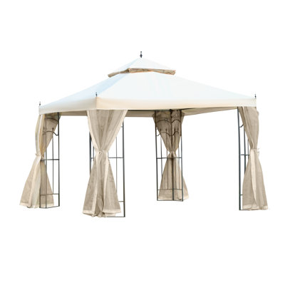 Milanna 1.1m x 1.1m Steel BBQ Gazebo