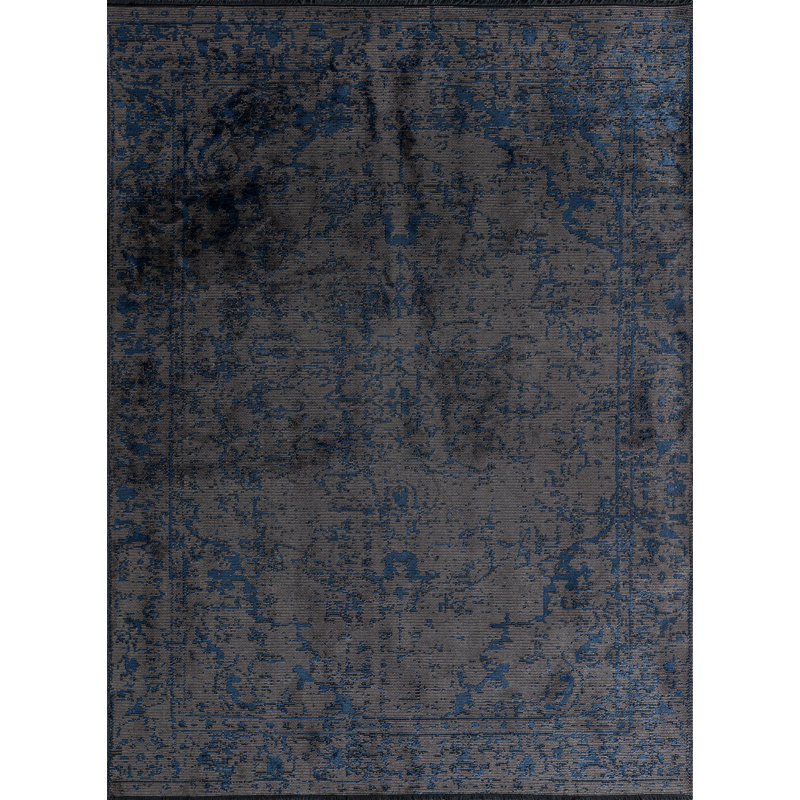 Rapture Gray/Blue Abstract Luxury Area Rug, Rectangle 7'10" x 9'10"