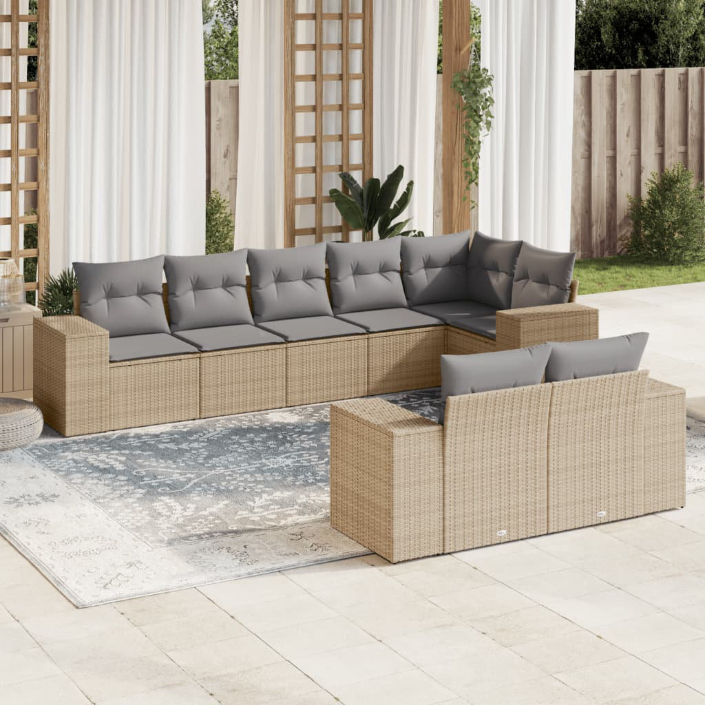 Gartensofa mit Kissen