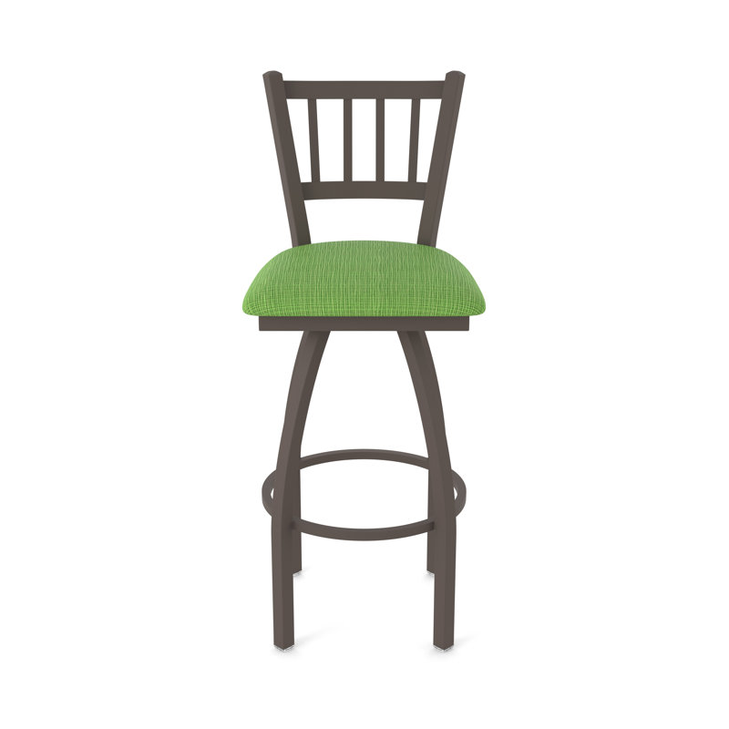 Tabouret pivotant 810 Contessa, Tissu - perroquet graphique, Bronze, Tabouret de bar (siège d'une hauteur de 30 po)