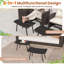 Ensemble de 2 repose-pieds de patio