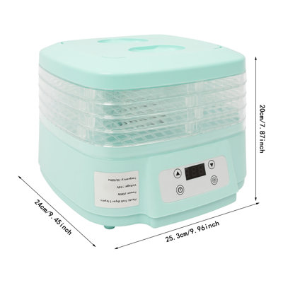 Déshydrateur d'aliments 5 plateaux avec minuterie réglable