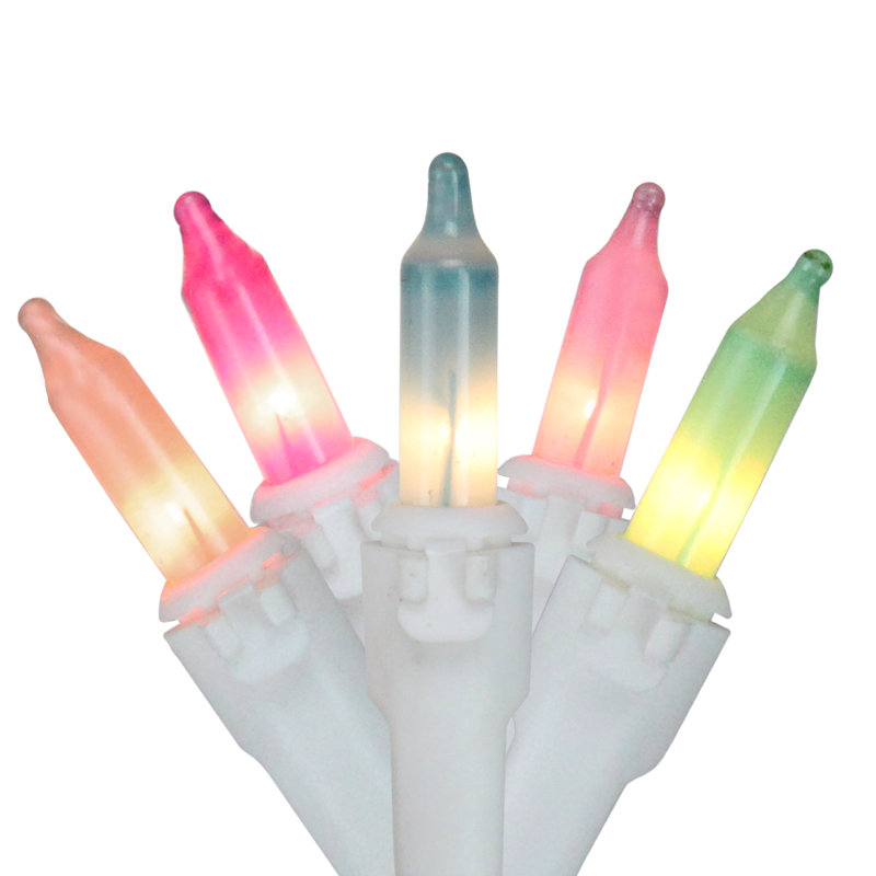 50-Count Pastel Multi-Color Mini Easter Light Set, 10ft Green Wire 50-Count Pastel Multi-Color Mini Easter Light Set, 10ft Green Wire