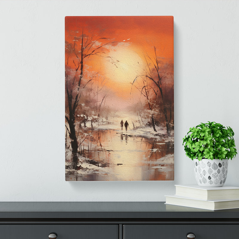 Winter Landscape Romanticism - No Frame Print, 60cm H x 40cm W x 3cm D