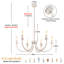 Lustre traditionnel classique à six lumières à intensité variable-2032147799