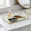 Veldra Rectangular Fluted Glass Tray