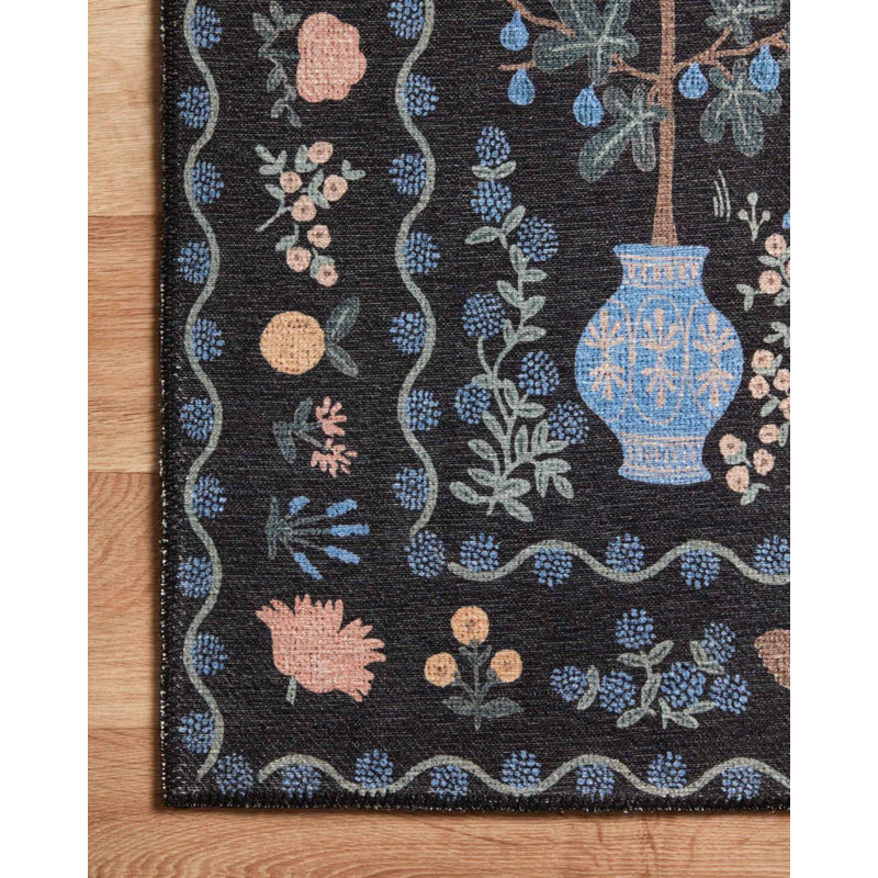 Tapis intérieur / extérieur rectangulaire Sarosh, Rectangle 4 pi 11 po x 8 pi 2 po