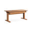 Bureau en cerisier rectangulaire en bois massif avec 2 tiroirs-628679980