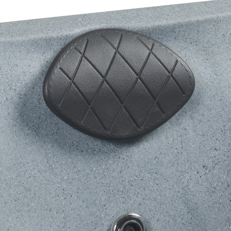 Gray Granite 6-Person Square 30-Jet Hot Tub Spa