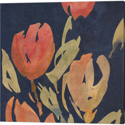 «Dark Orange Tulips» par Lanie Loreth, art sur toile (ensemble de 2)
