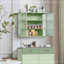 Armoire murale moderne 27,56 po à deux portes en verre avec rangement à trois niveaux pour le hall d'entrée, salle de bain, noir-106943084