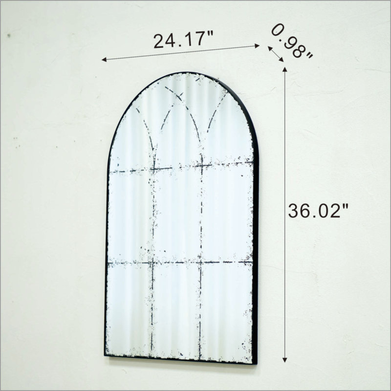 Semicircular Wall-Mounted Mirror