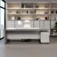 Ishee Modern style luxury executive desk, computer desk with side lockers