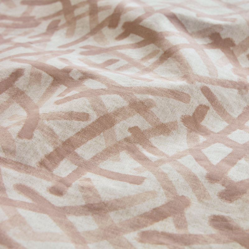 Oonagh Cotton Abstract Duvet Cover Set, Single Duvet Cover + 1 Pillowcase