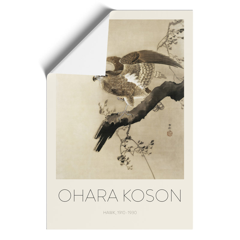 Hawk Print by Ohara Koson - Frameless Print, 42cm H x 30cm W x 0.1cm D