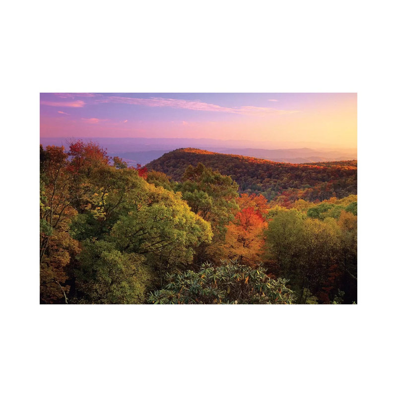 Blue Ridge Mountains With Deciduous Forests In Autumn, North Carolina by Tim Fitzharris - Gallery-Wrapped Canvas Giclée on Canvas