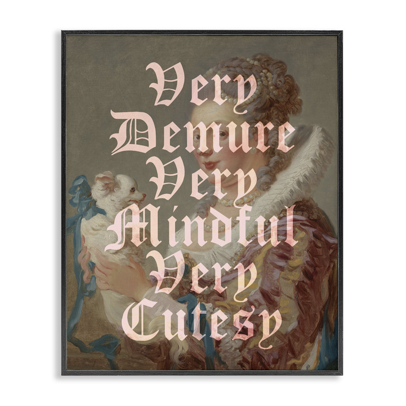 Giclée encadrée rétro et sobre, design par Lil 'Rue, H 14 po x l 11 po, Giclée encadrée noir minuit