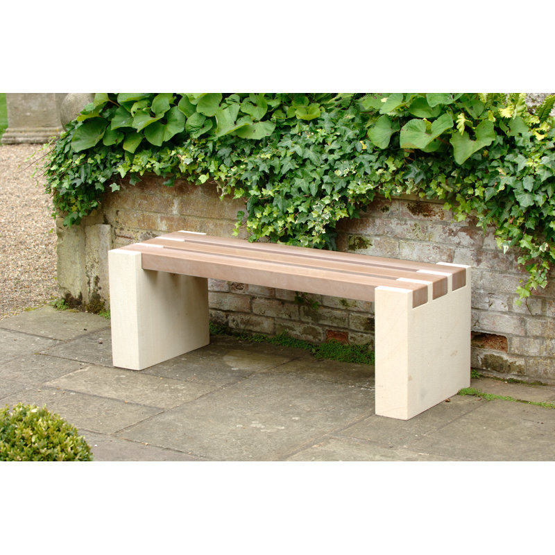 Babiarz Stone Outdoor Bench, Cream