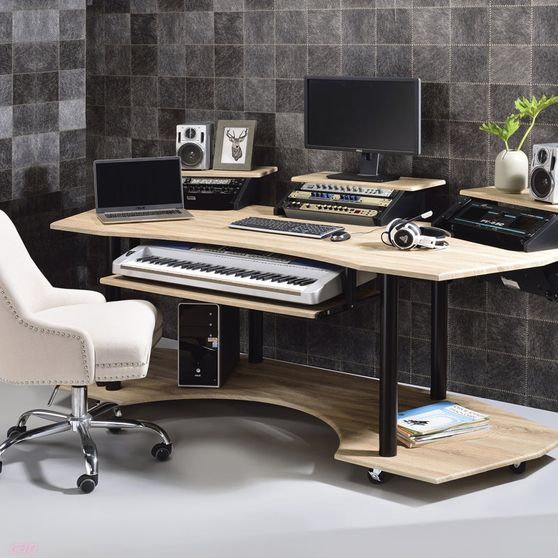 Bureau 83 po Eleazar, Chêne / noir