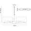 Combs 4 - Light Geometric Chandelier