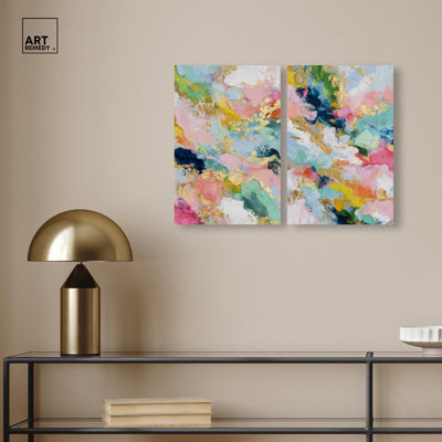 "Gold Accents", reproduction d'art sur toile par Art Remedy, tendue sur châssis, 10 x 15