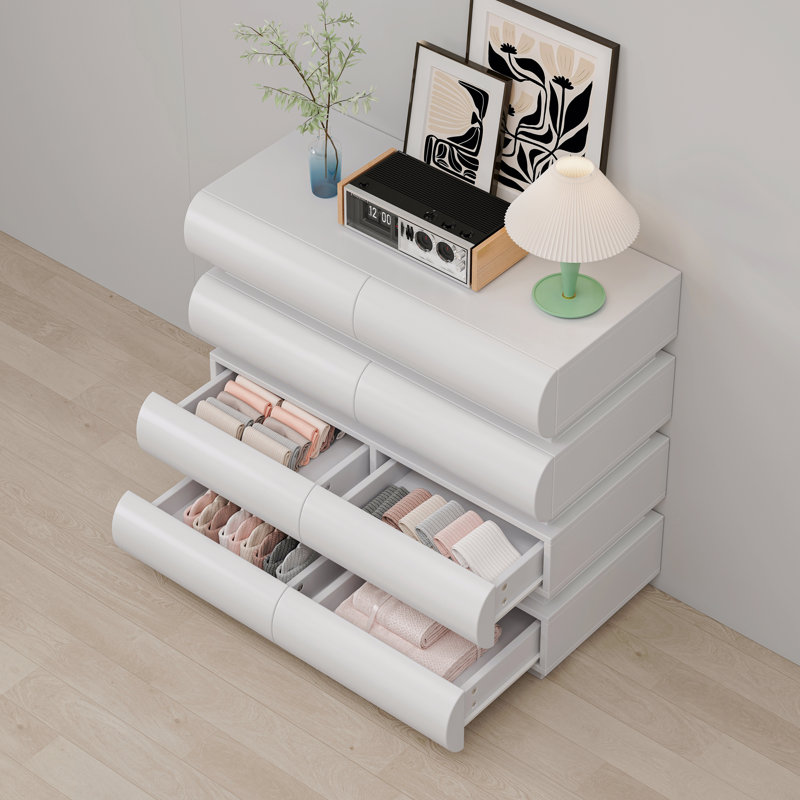 Commode 8 tiroirs, Blanc
