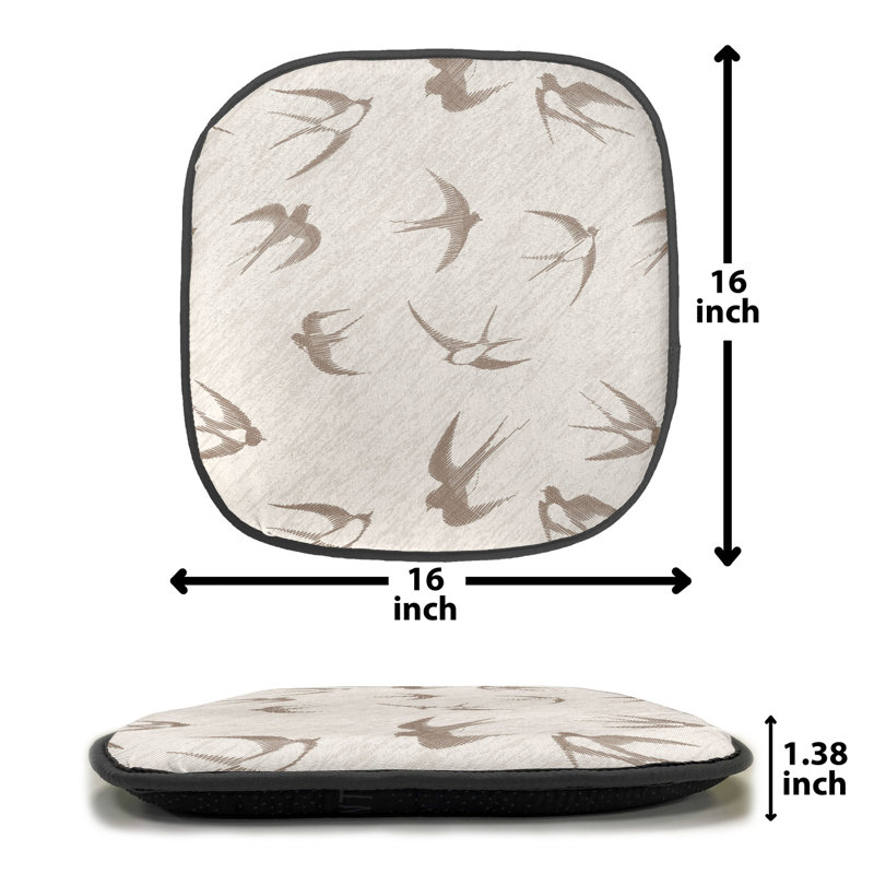 Outdoor 1.38'' Dining Chair Seat Cushion