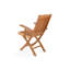 Chaise en bois de teck massif Pedasa
