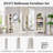 71" Tall Arched Shoe Storage Cabinet, 7 Tiers 28 Pairs Wooden Shoe Rack with 3 Adjustable Shelves-275218778