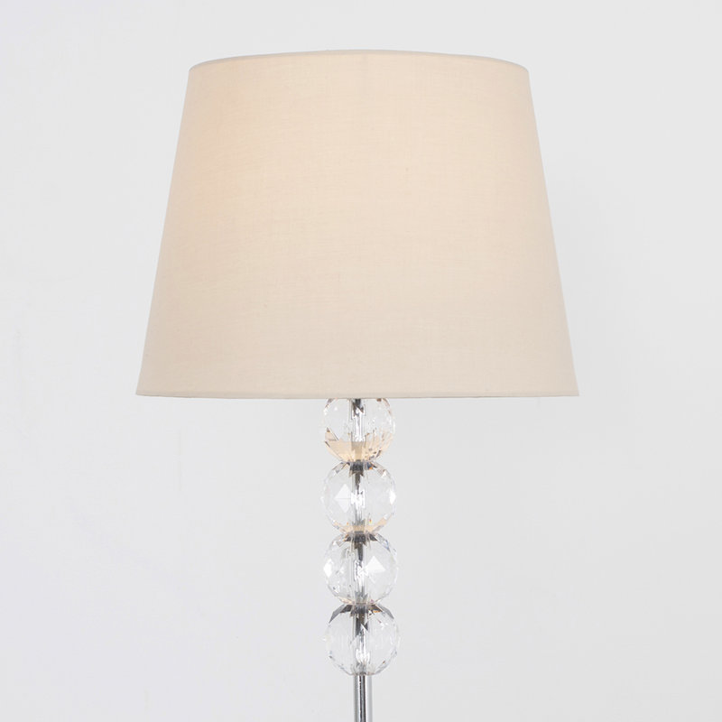 Fassbender 154cm Traditional Floor Lamp, No Bulb, Beige