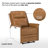 Electric Genuine Leather Power Recliner with Nailhead Trim and Built-in USB Port-84444146