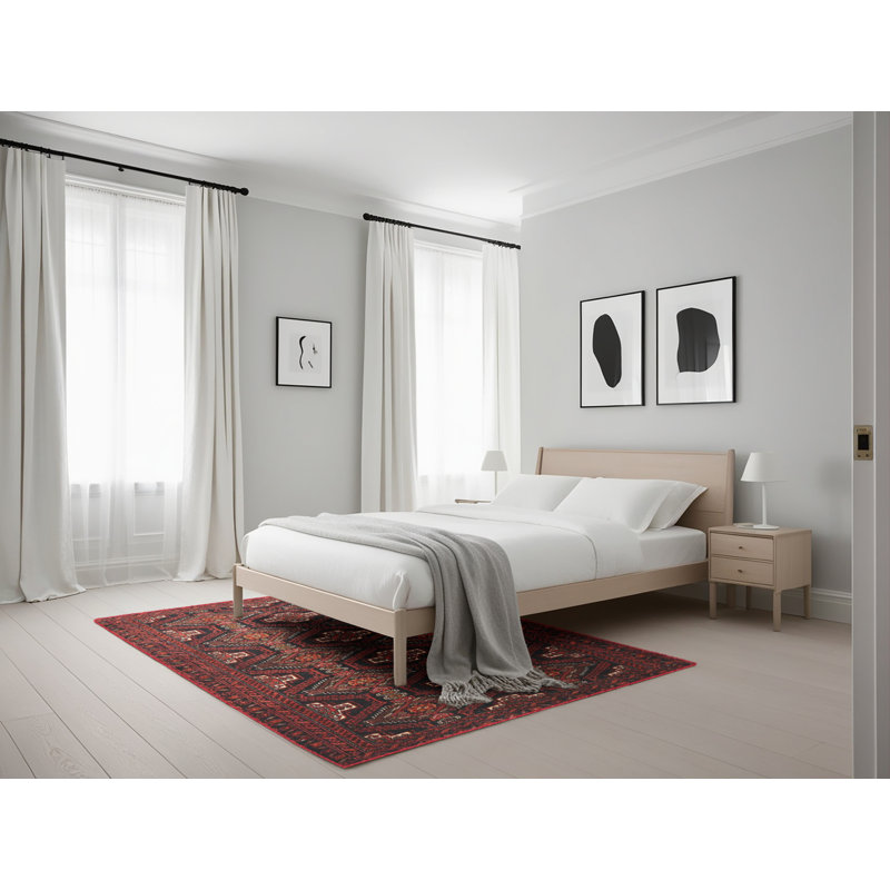 Tapis rouge à motif sud-ouest, Rectangle 5 pi x 7 pi